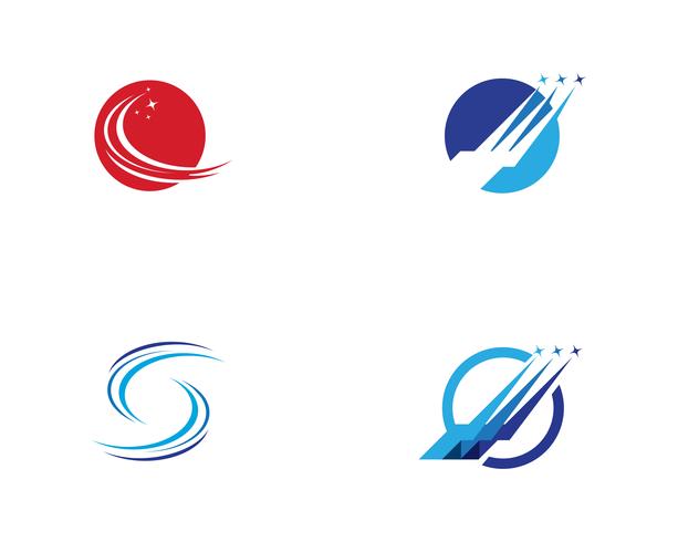 Logo de vecteur de modèle de logo plus rapide