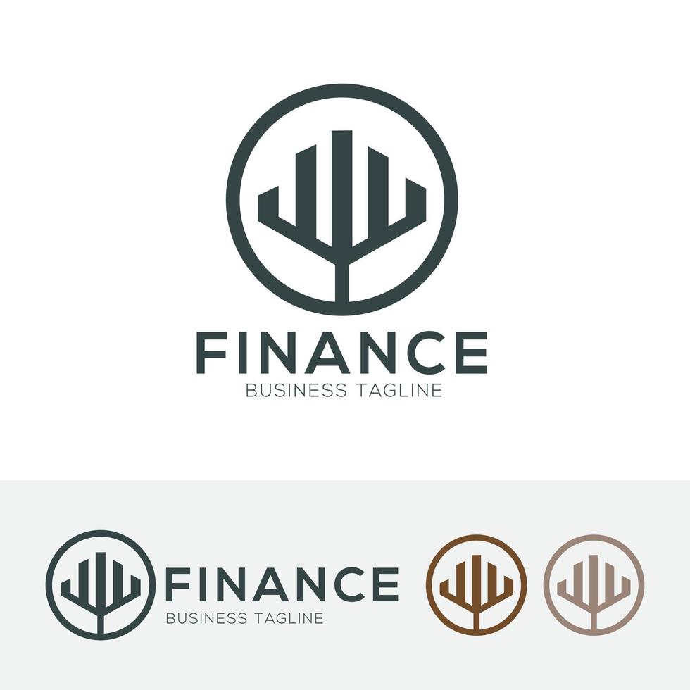 modèle de conception de logo de finances vecteur