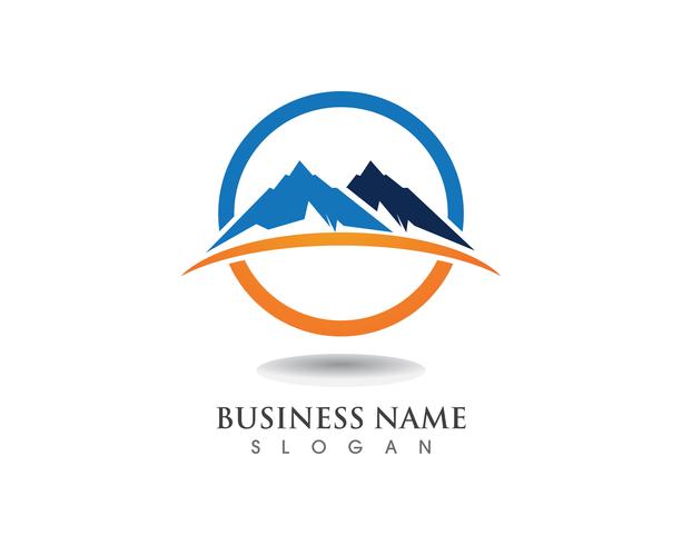 Mountain Logo et symboles Business Template vecteur