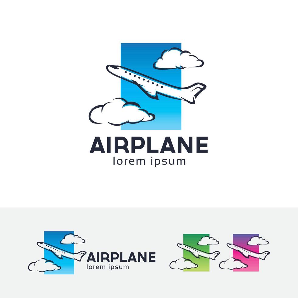 création de logo vectoriel avion