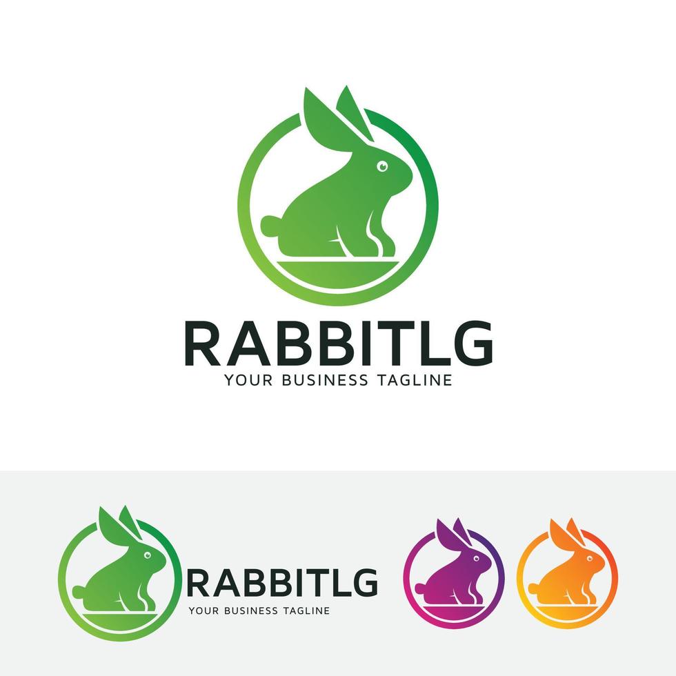 création de logo vectoriel lapin