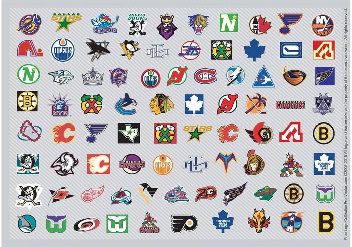 Logos de hockey de la LNH vecteur