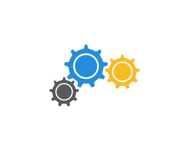 Gear Logo Template vector icon design illustration