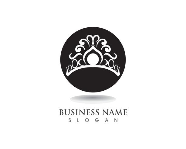 Crown Logo Template illustrations vectorielles vecteur