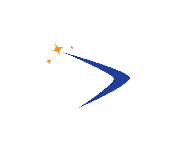 Logo de vecteur de modèle de logo plus rapide