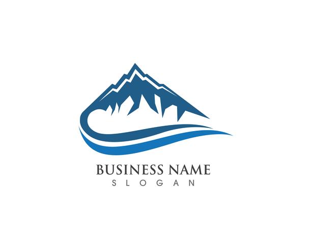 Mountain Logo et symboles Business Template vecteur