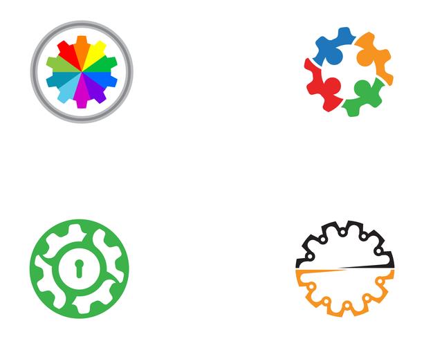 Gear Logo Template vector icon design illustration