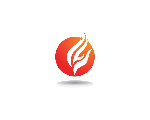 Icône de vecteur Fire Logo Template Concept de logo de pétrole, de gaz et d&#39;énergie
