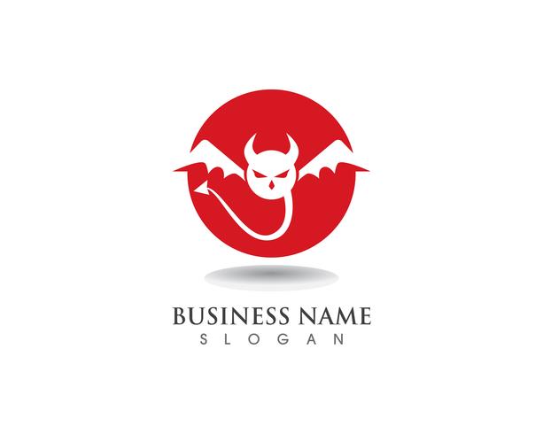 Devil logo icon vector icon