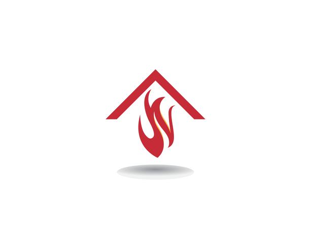 Icône de vecteur Fire Logo Template Concept de logo de pétrole, de gaz et d&#39;énergie