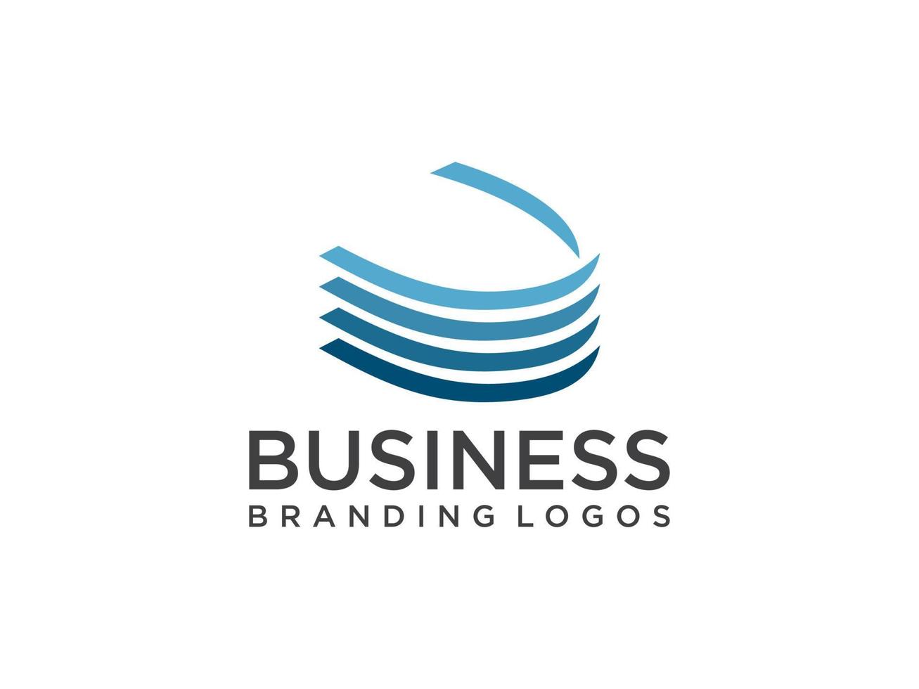 logo abstrait de la lettre initiale u. fond blanc de forme géométrique bleue. utilisable pour les logos d'entreprise et de marque. élément de modèle de conception de logo vectoriel plat.
