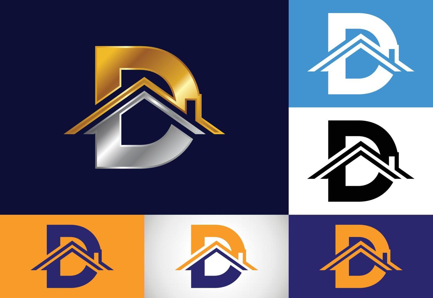 alphabet monogramme d initial avec le toit. signe de maison ou de maison. concept de logo immobilier. emblème de la police. logo vectoriel moderne pour l'entreprise immobilière et l'identité de l'entreprise.