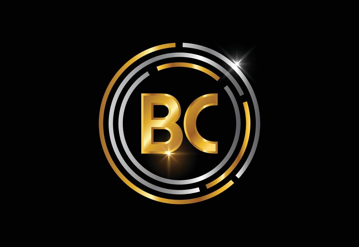 vecteur de conception de logo lettre monogramme initial bc. symbole de l'alphabet graphique pour les entreprises