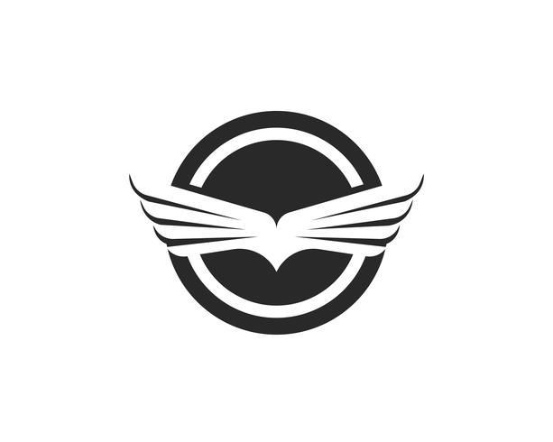 Création d&#39;icône de vecteur Falcon Wing Logo Template