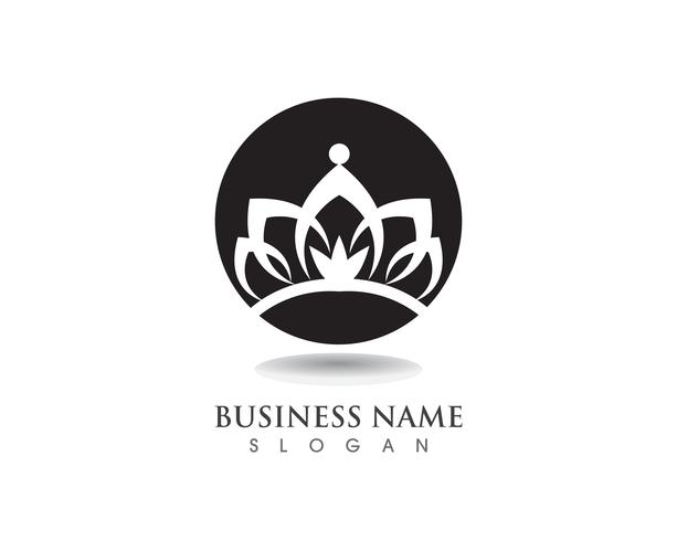 Crown Logo Template illustrations vectorielles vecteur