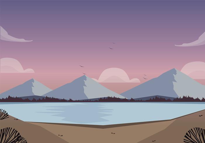 Illustration de paysage vectoriel