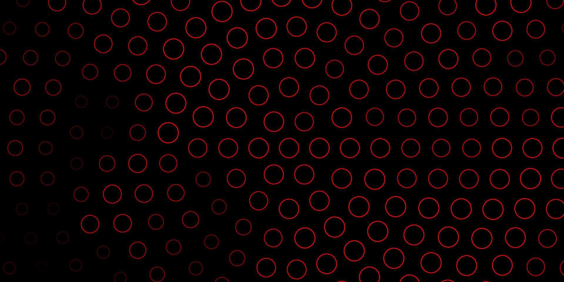 modèle de vecteur rouge foncé avec des cercles.