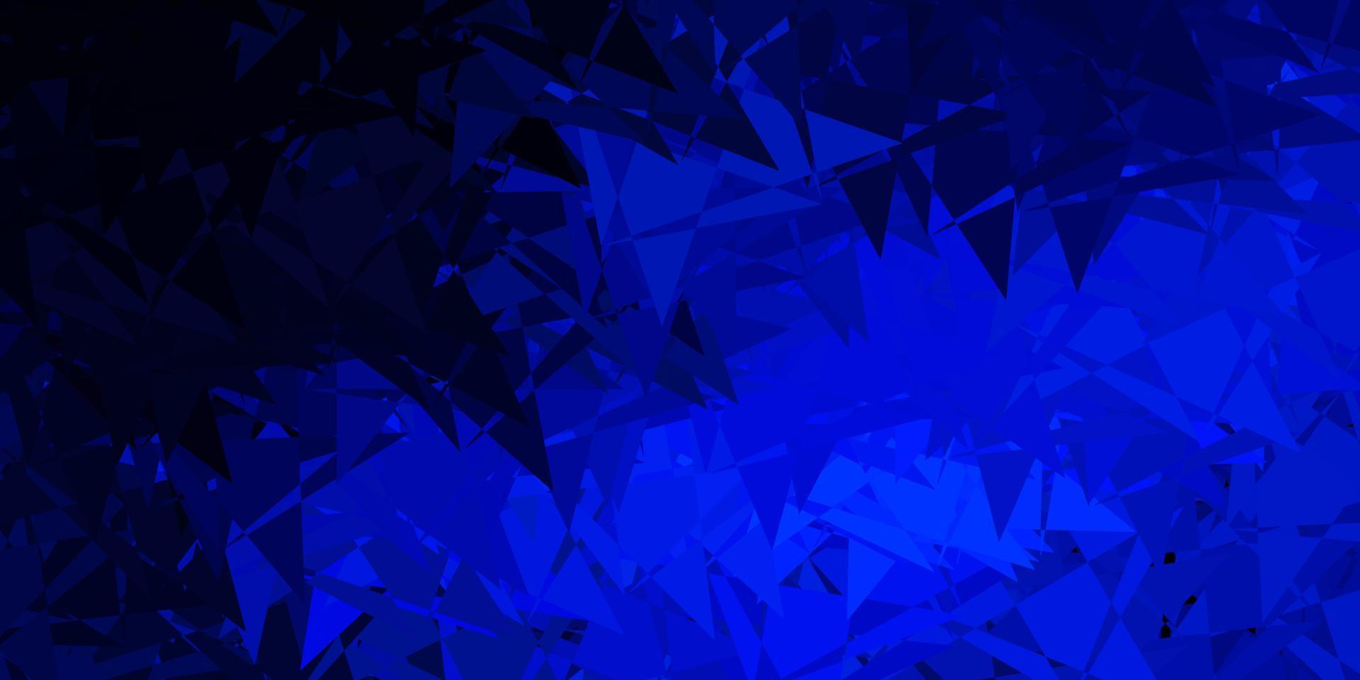 modèle vectoriel bleu foncé avec des formes triangulaires.