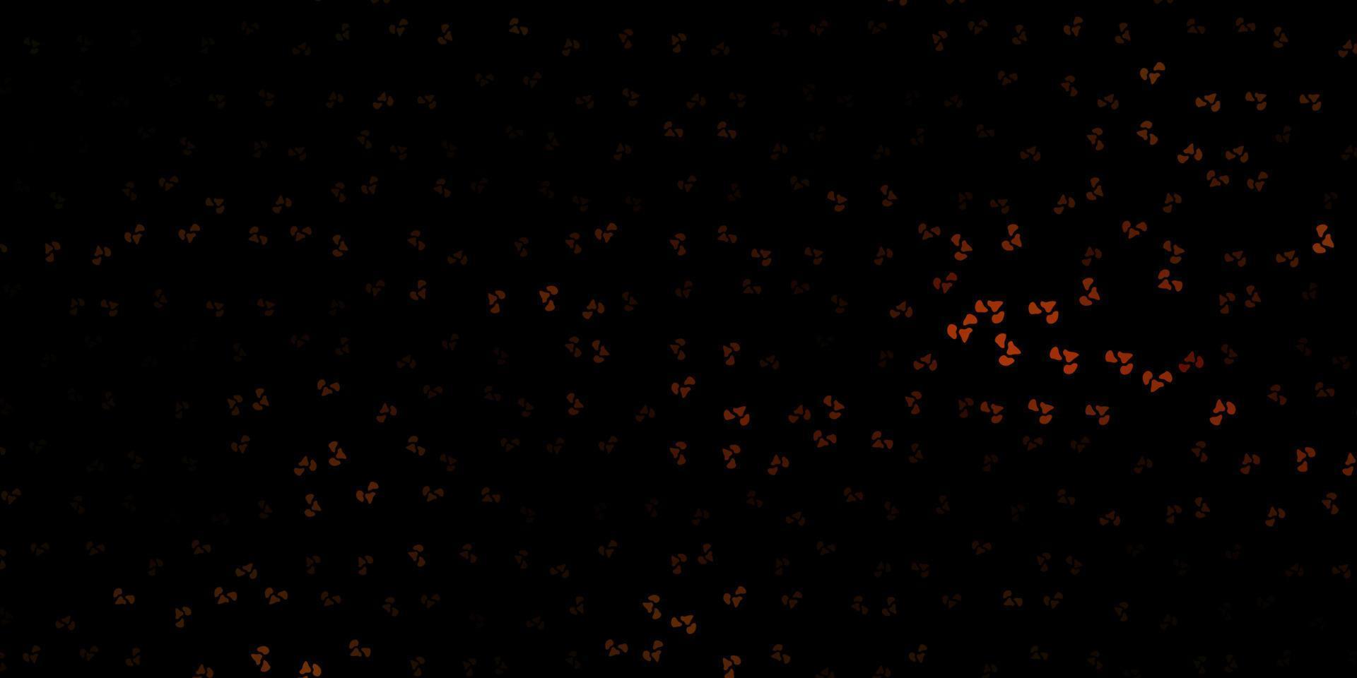 modèle vectoriel orange foncé avec des formes abstraites.
