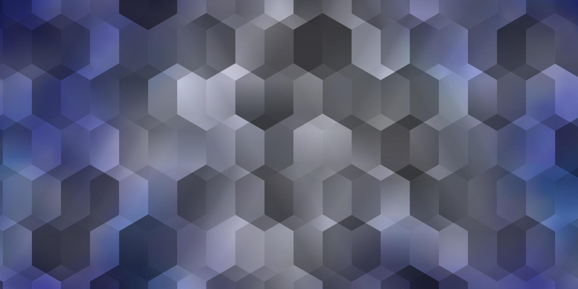 modèle vectoriel bleu foncé dans un style hexagonal.