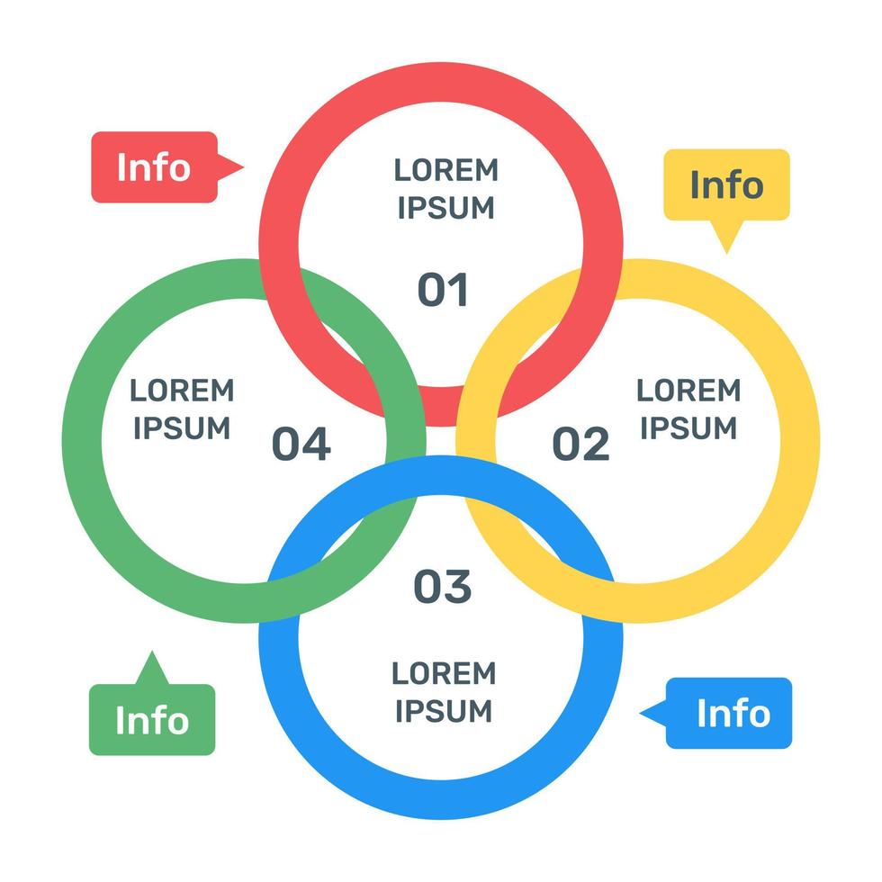 une icône d'infographie colorée dans un design modifiable vecteur