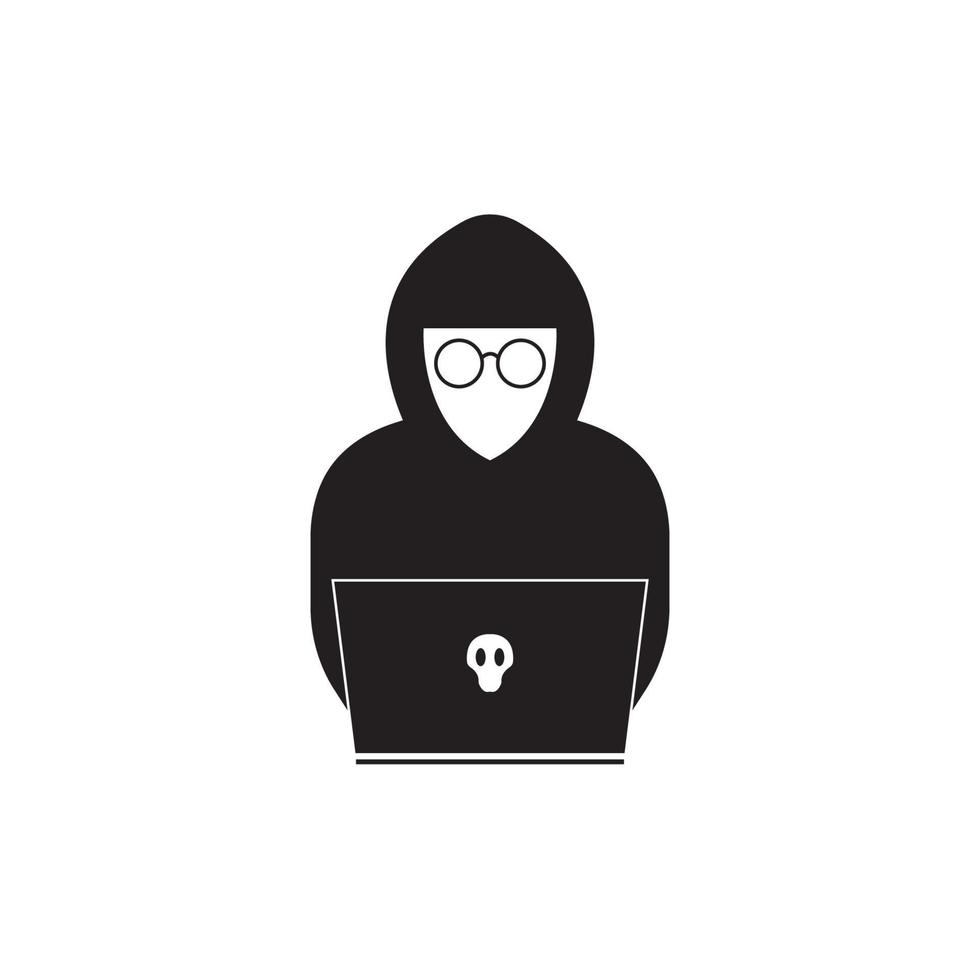 hacker icône logo vector background