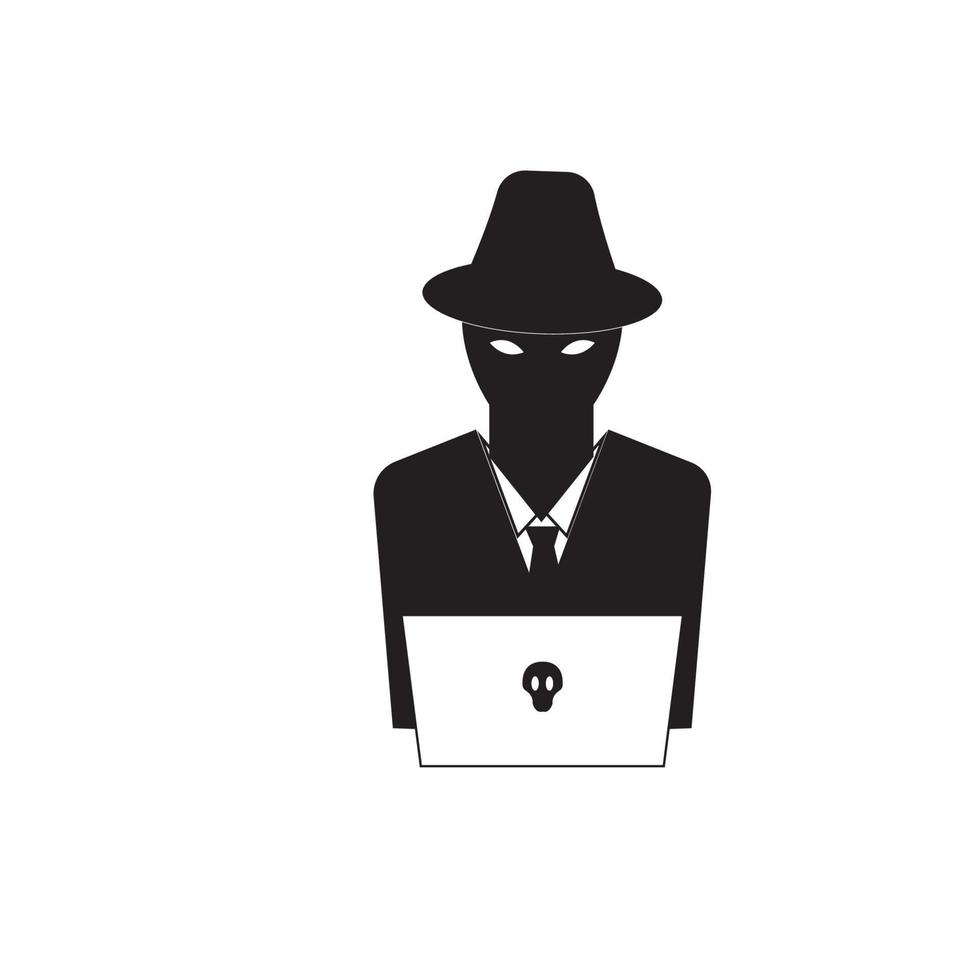 hacker icône logo vector background