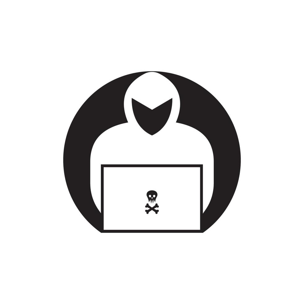 hacker icône logo vector background