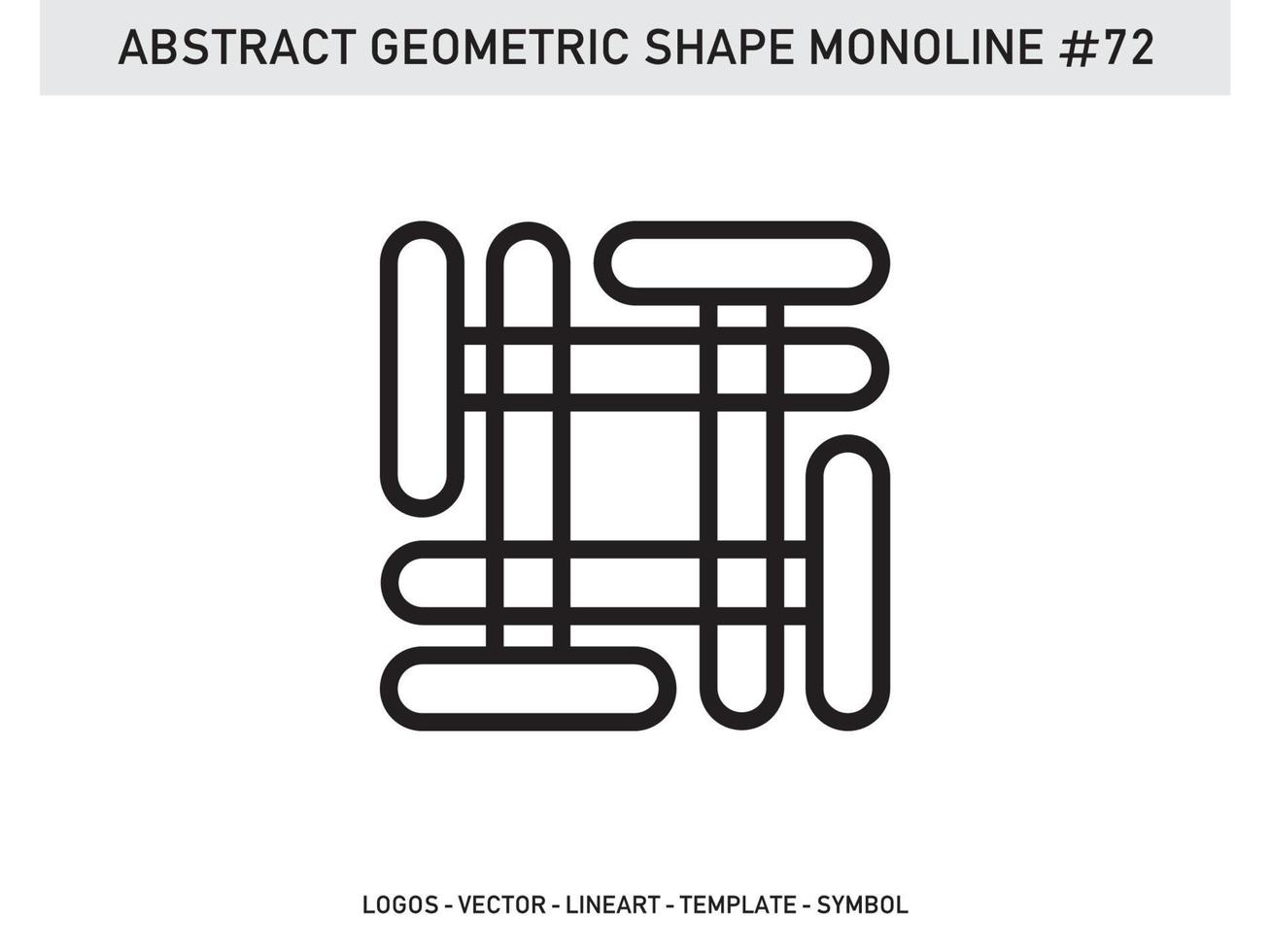 forme de vecteur ligne abstraite monoline lineart géométrique gratuit