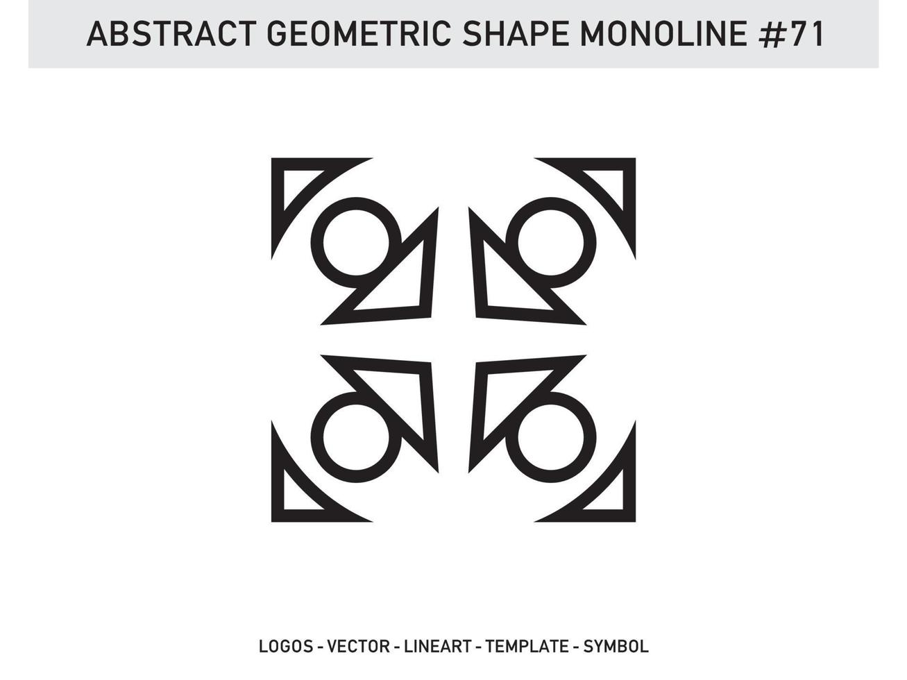 forme de vecteur ligne abstraite monoline lineart géométrique gratuit