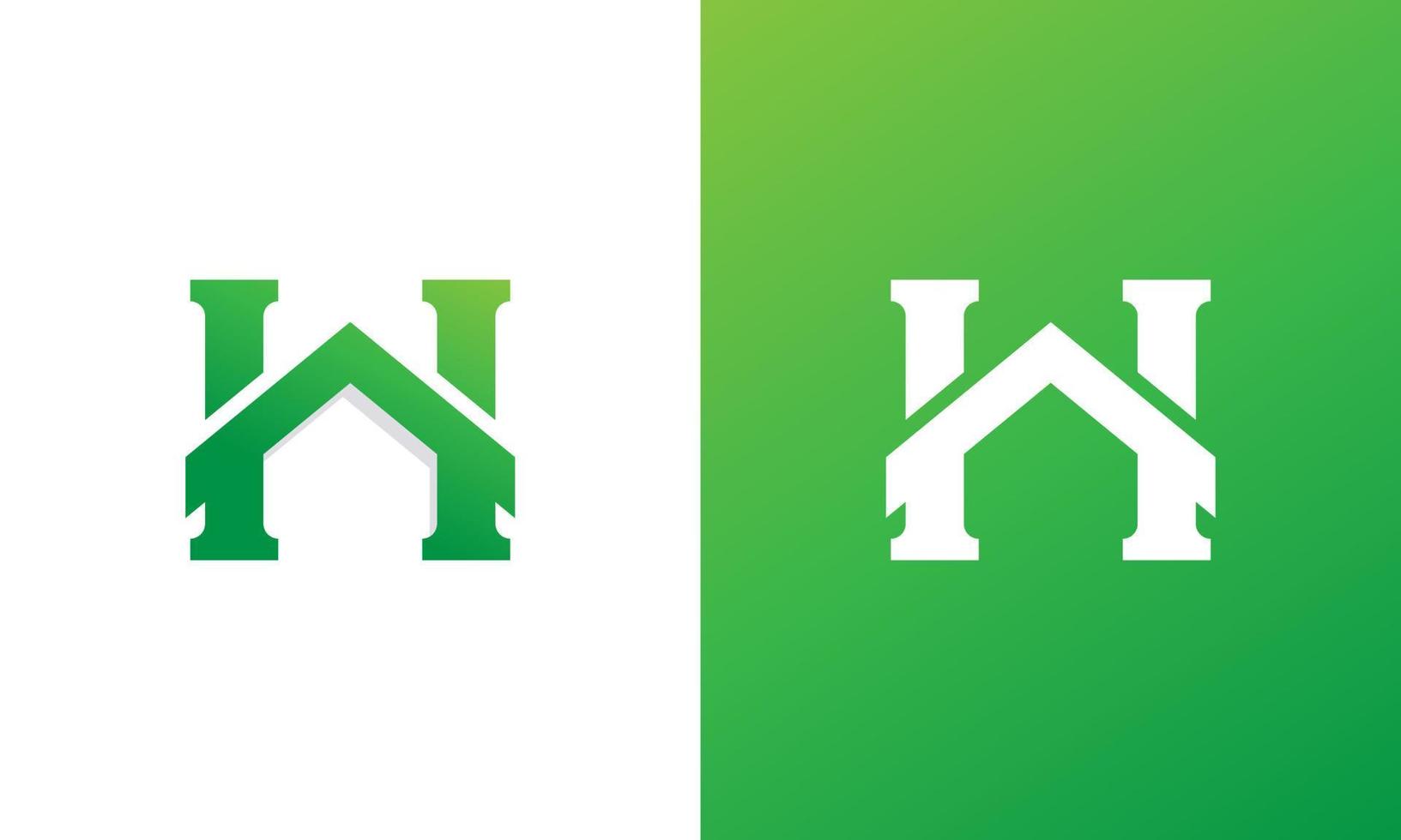 simple lettre h pour l'élément de modèle de conception de logo maison. entreprise immobilière. symbole de réparation à domicile. vecteur