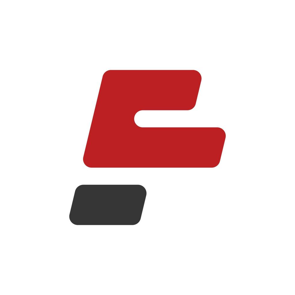 illustration graphique vectoriel du logo simple lettre e, adapté au logo de l'entreprise