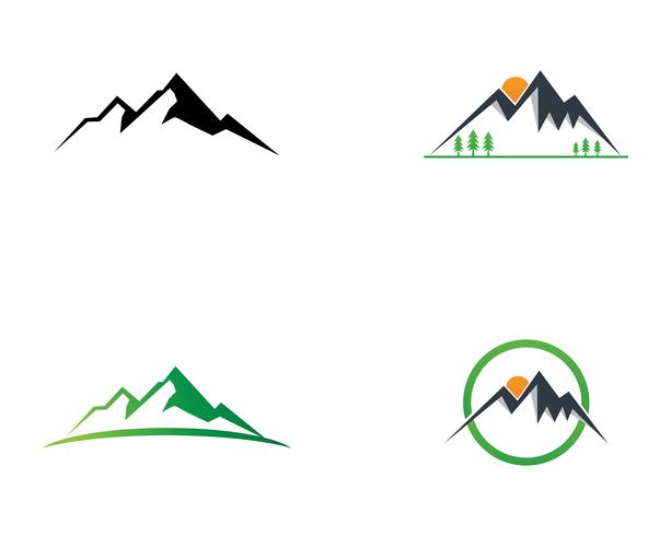 Illustration vectorielle de montagne logo vecteur