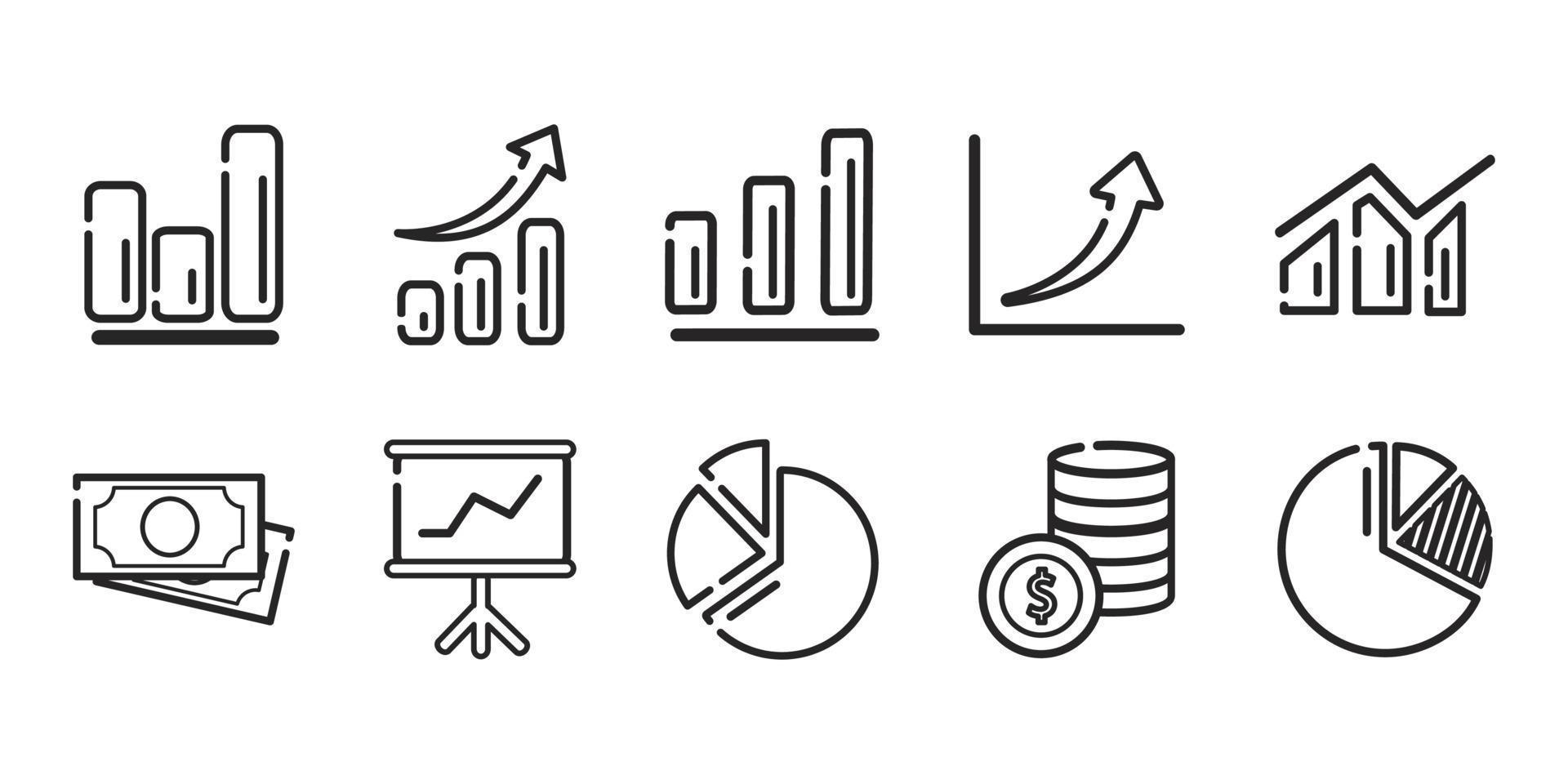icône de la finance et affaires, illustration vectorielle eps.10 vecteur