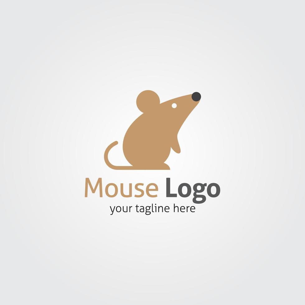 illustration de conception de vecteur de logo de souris