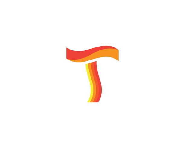 T lettres logo et symboles modèle app icônes vecteur