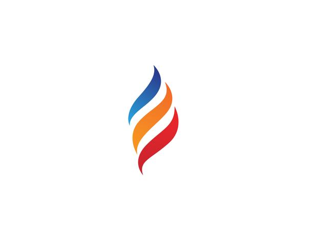 Modèle de logo de feu vecteurs vecteur