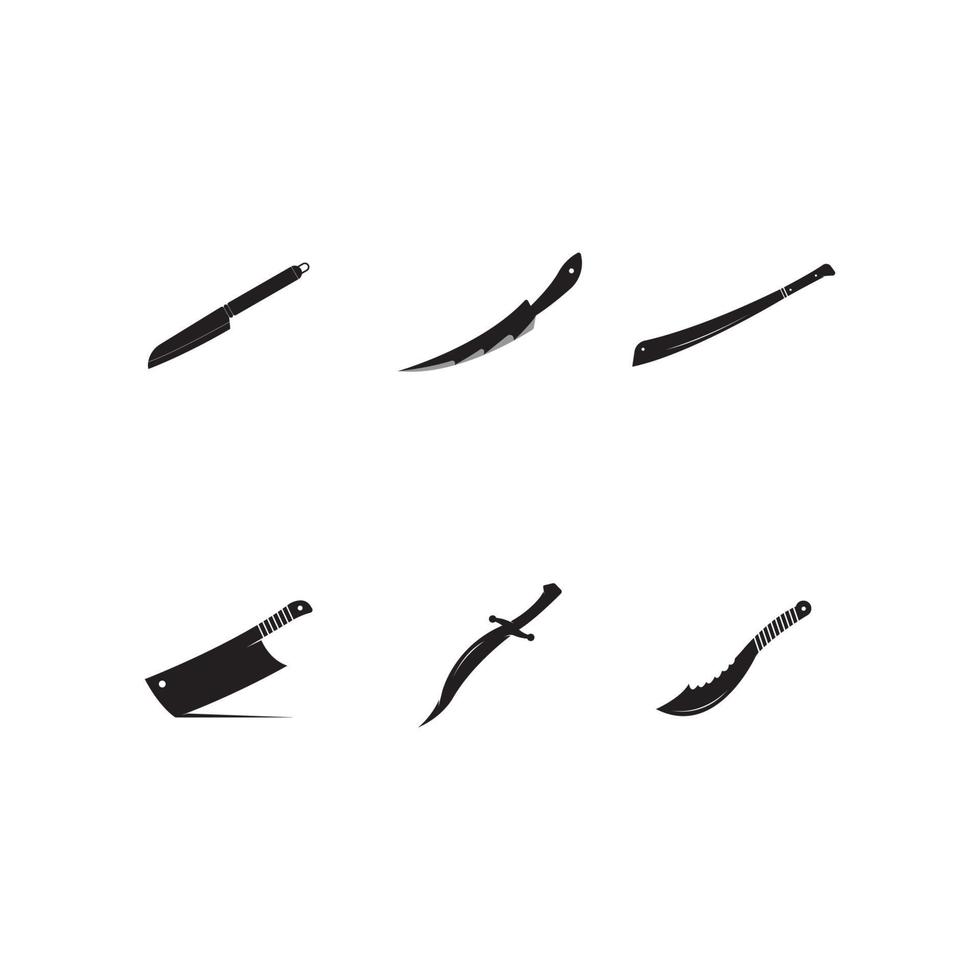 icône de couteau modèle de conception d'illustration vectorielle vecteur