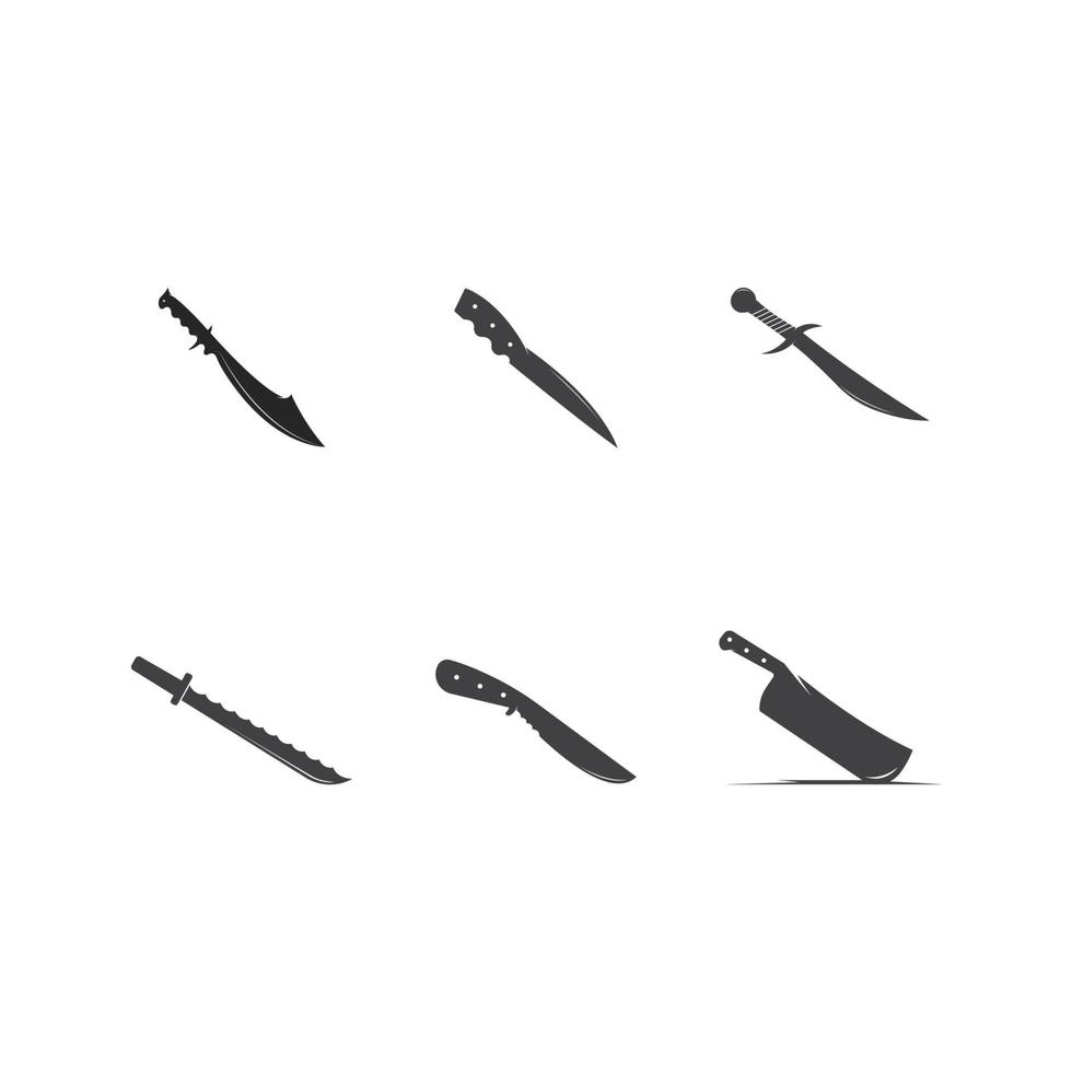 conception d'illustration vectorielle d'icône de couteau vecteur