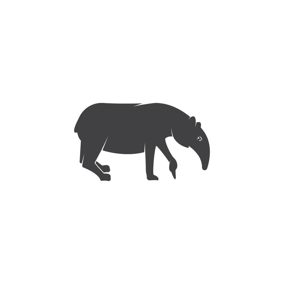 illustration de modèle vectoriel logo tapir