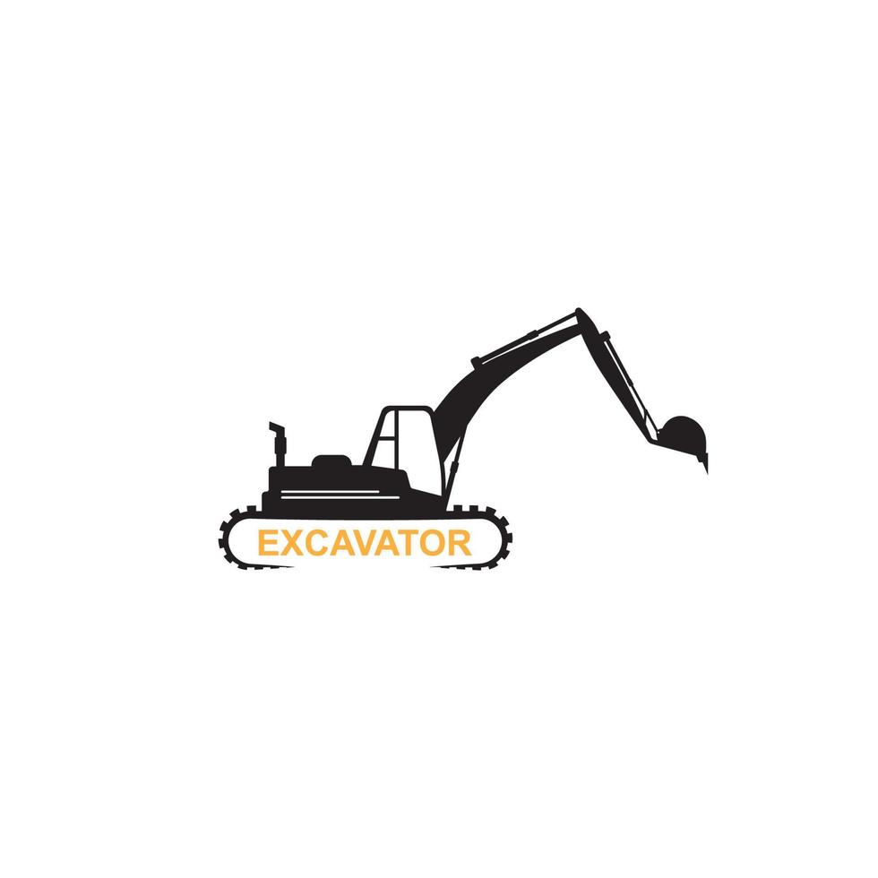 vecteur d'illustration logo excavatrice