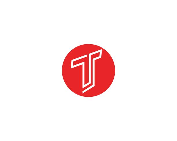 T lettres logo et symboles modèle app icônes vecteur