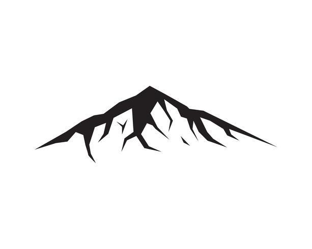 Logo et symbole de vecteur de montagne