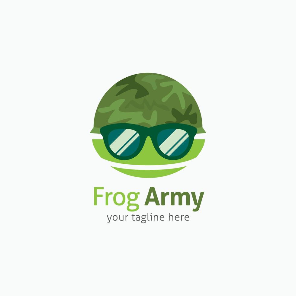 grenouille logo vector illustration de conception