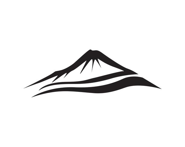 Logo et symbole de vecteur de montagne