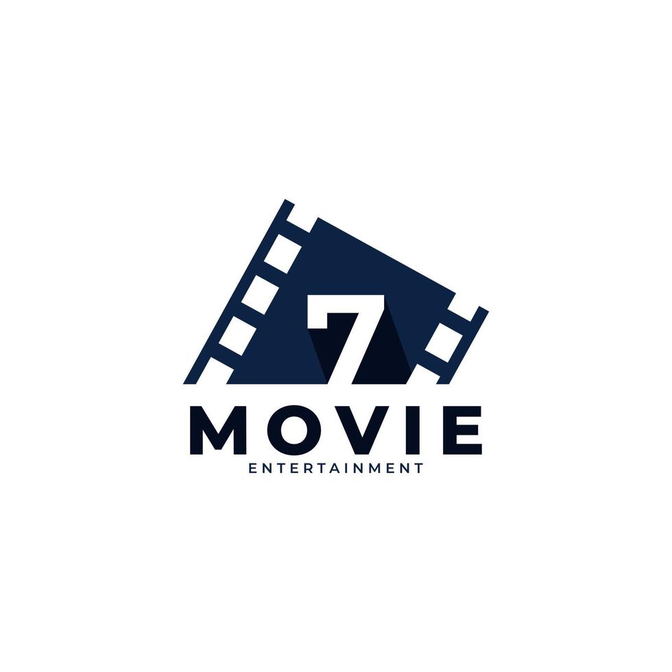 logo du film. élément de modèle de conception de logo de film numéro 7. vecteur eps10