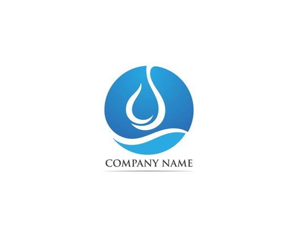 Waterdrop logo illustrations vectorielles vecteur