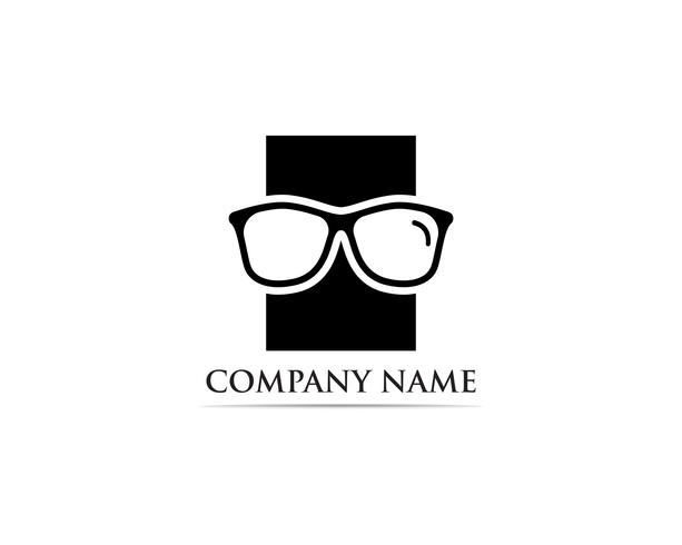 Lunettes Logo Design vectoriel