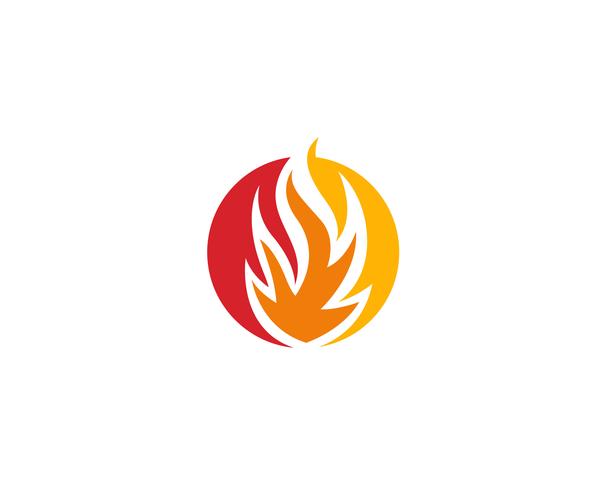 Modèle de logo de feu vecteurs vecteur