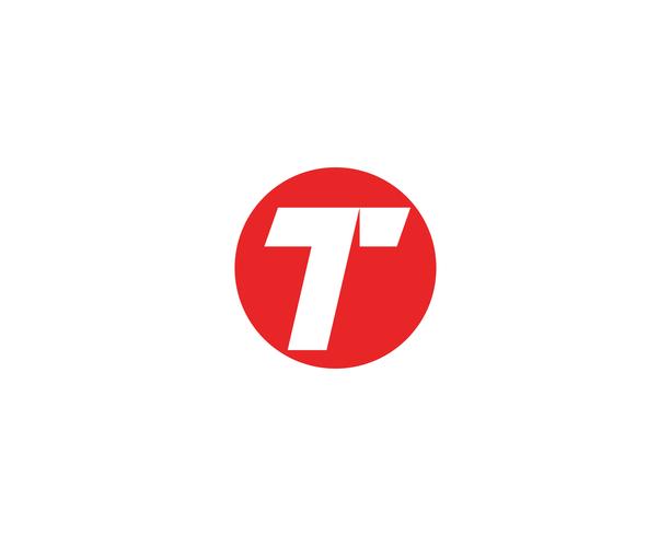 T lettres logo et symboles modèle app icônes vecteur